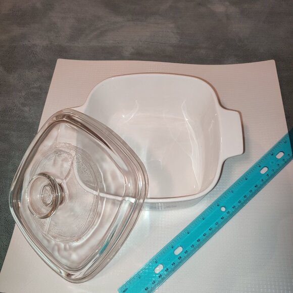 Corningware White and Blue Floral Casserole Dish - Picture 8 of 11